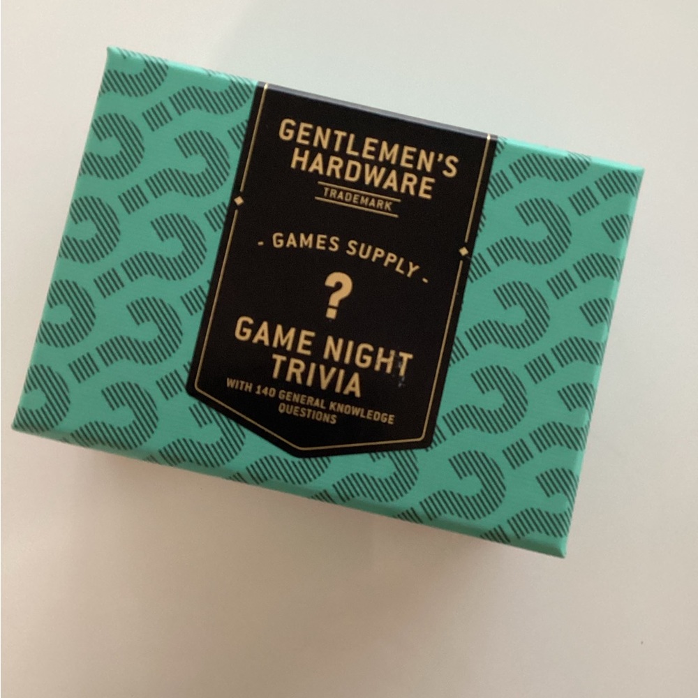 GENTLEMAN’S HARDWARE Game Night Trivia